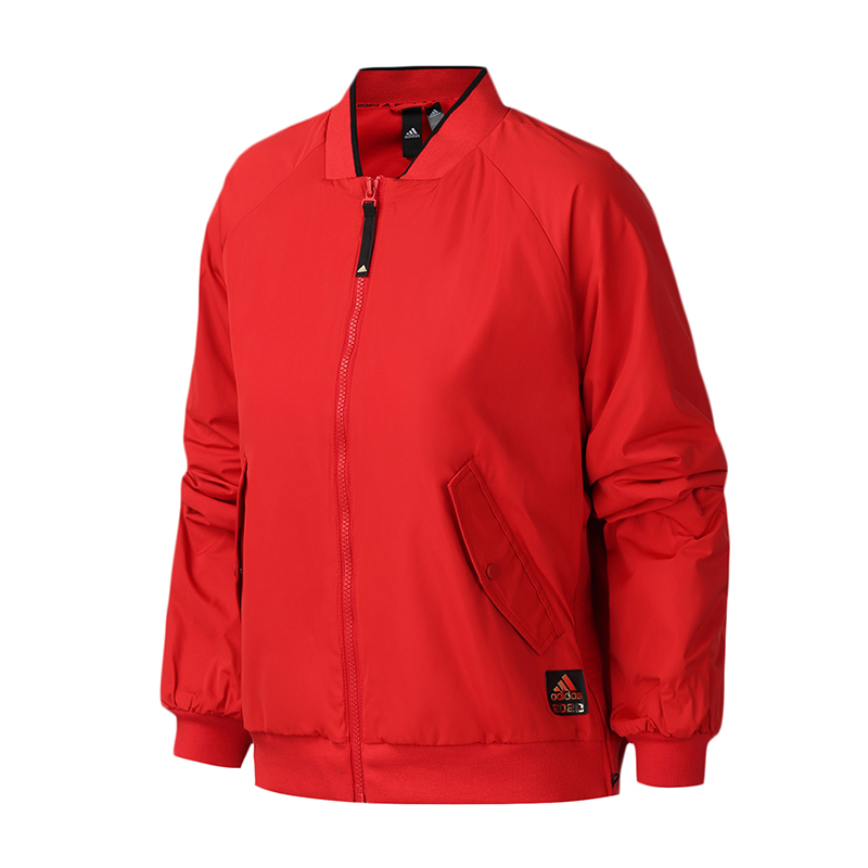 .阿迪达斯女服外套夹克2020新年CNY立领摇粒绒休闲运动服FU6236