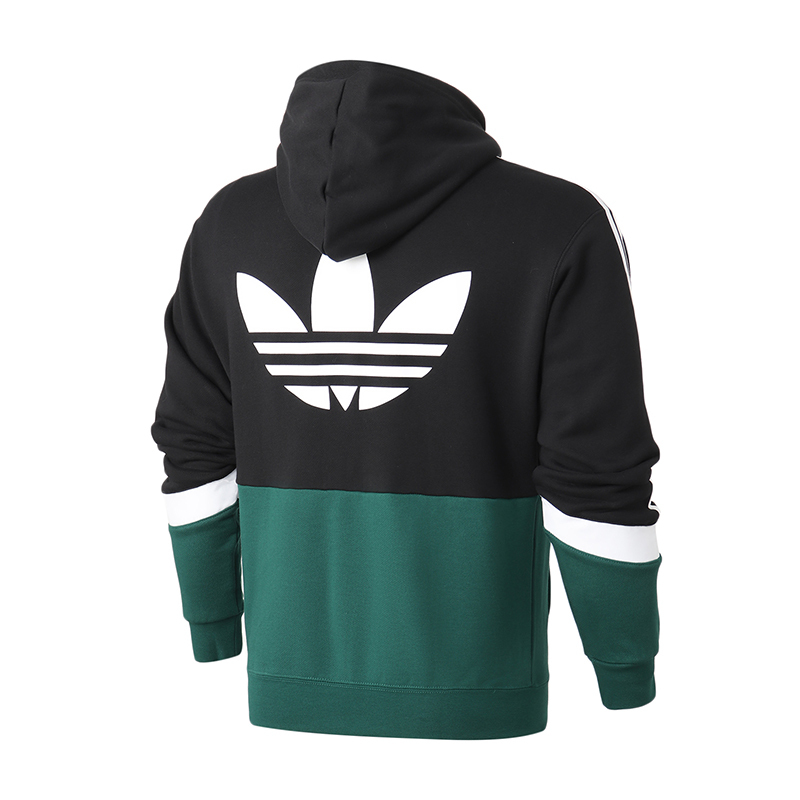 阿迪达斯三叶草男服卫衣拼接撞色套头衫休闲运动服gj6718