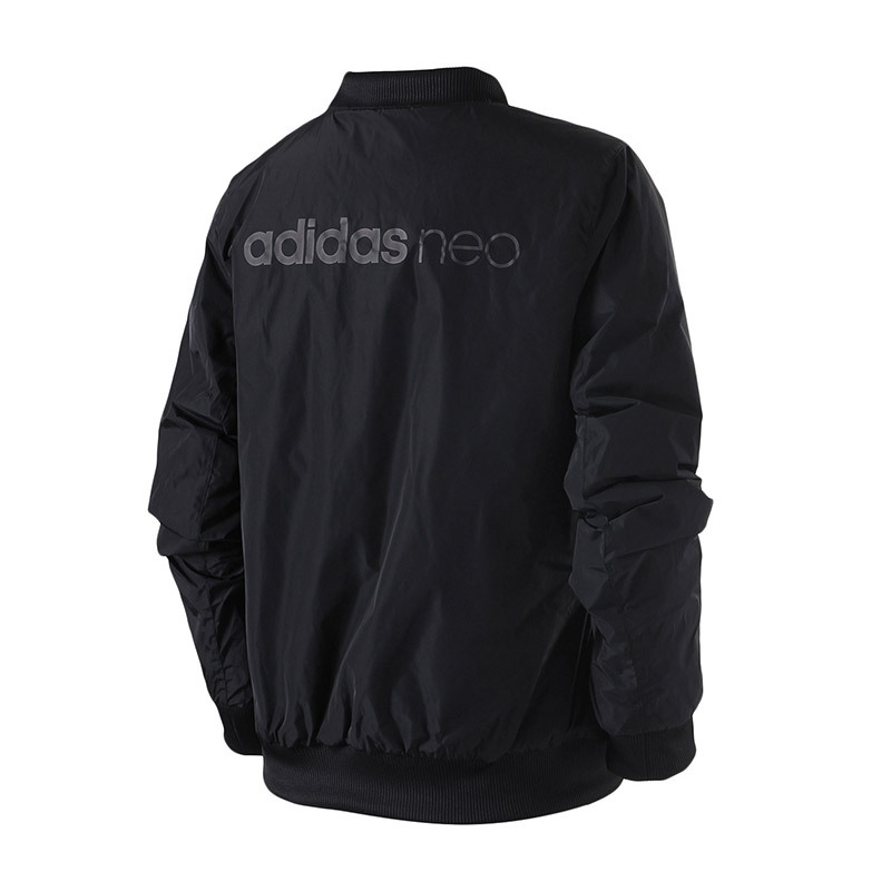 【自营】adidas阿迪达斯NEO女装外套夹克两面穿休闲运动服CZ4366 L CZ4366黑色