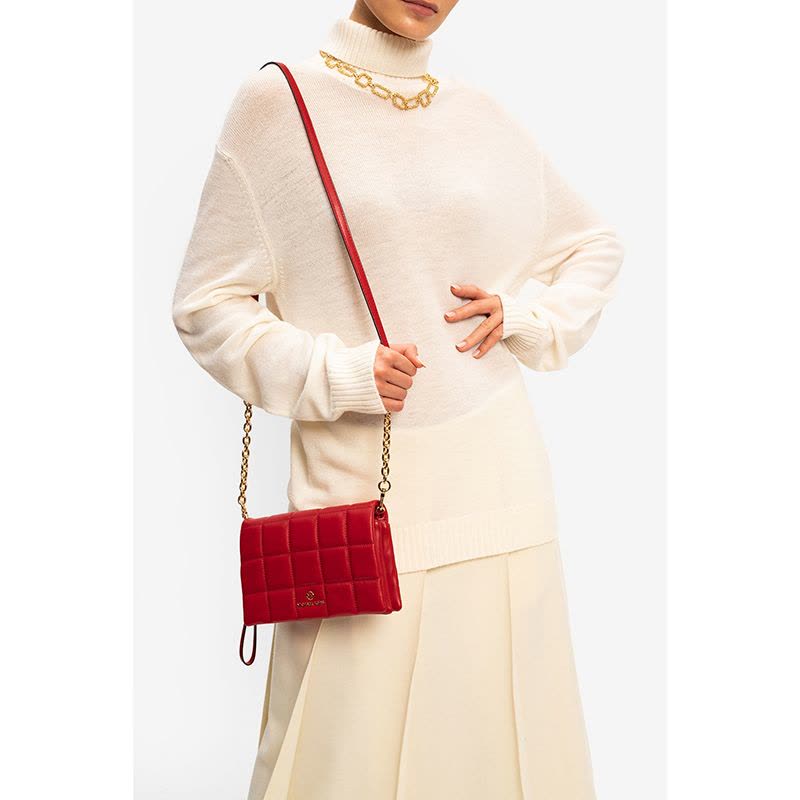 MICHAEL KORS 斜跨包 字母金属标 格纹皮 32H0GT9C5L图片