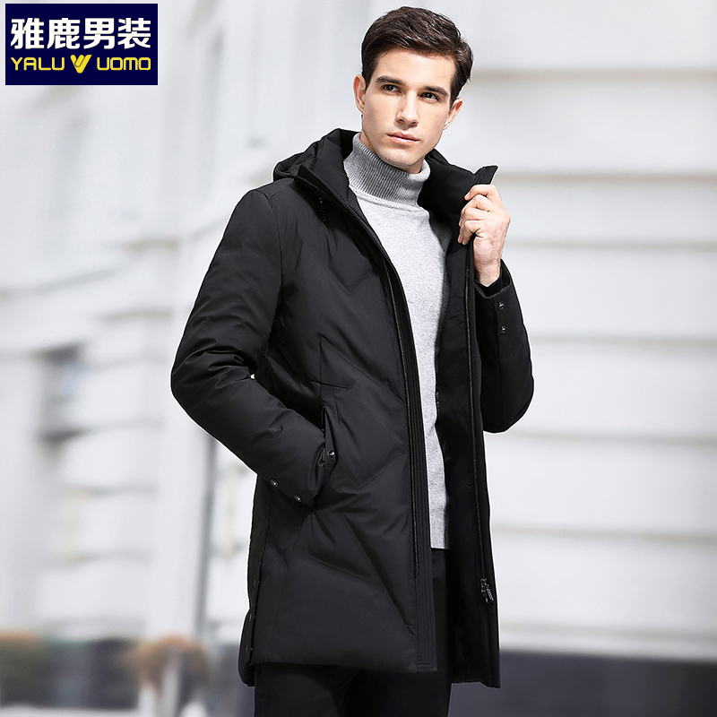 雅鹿男装yaluuomo男士羽绒服