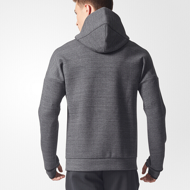 adidas阿迪达斯男装运动型格舒适耐磨针织连帽夹克外套CW1031