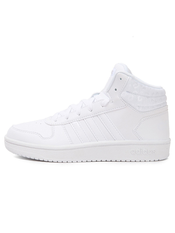 阿迪达斯NEO女鞋季高帮耐磨保暖运动休闲小白鞋DB1227