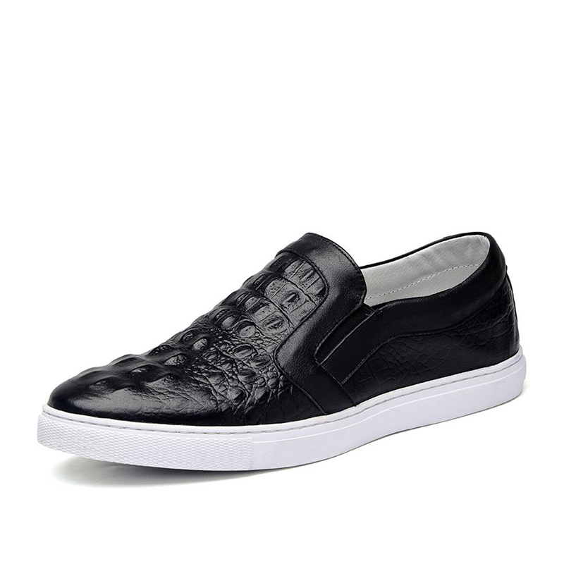 华伦世家(valln family)休闲二层牛皮(除牛反绒)乐福鞋男鞋子英伦鳄鱼