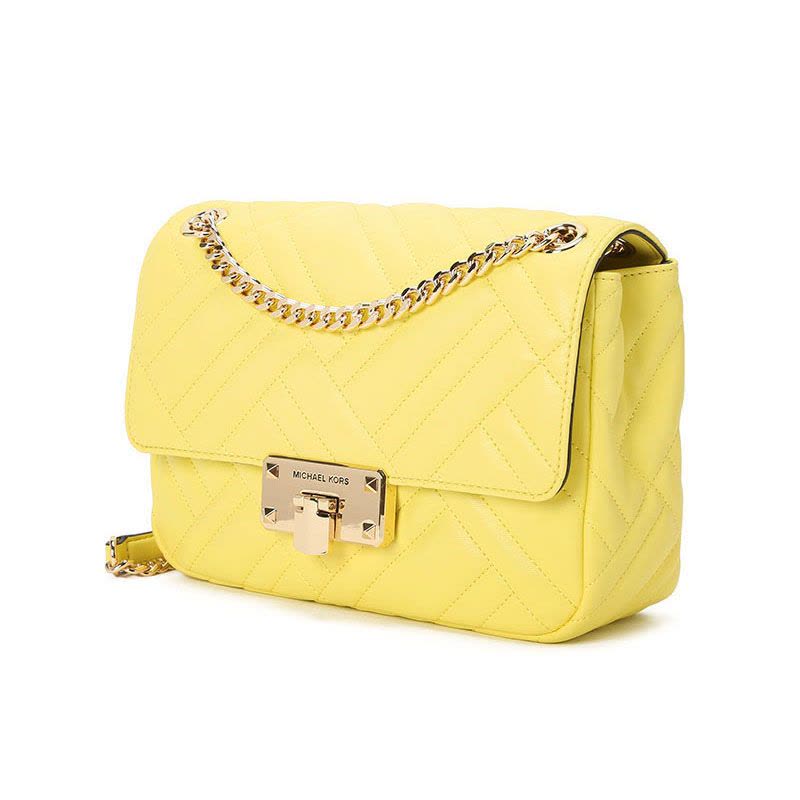 MICHAEL KORS MK PEYTON锁扣口盖包 单肩斜挎包 35S0GP6F2U 金扣图片