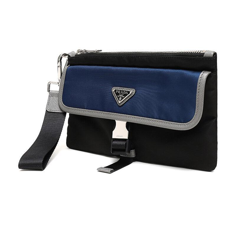 prada普拉达男士织物手拿包2nh011uhs