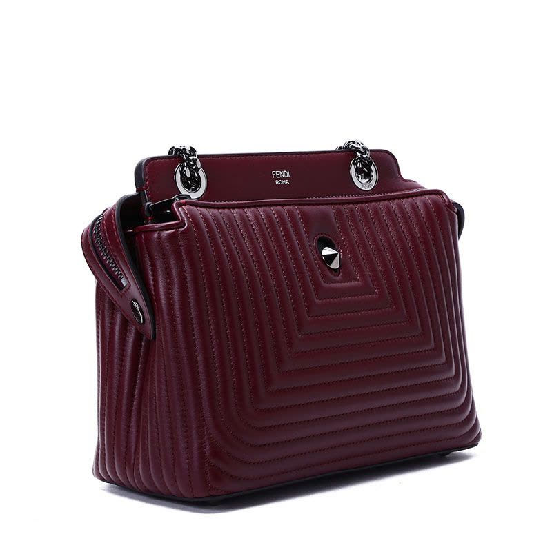 FENDI/芬迪 女包DOTCOM绗缝图案链条手拎斜挎包 8BN299图片