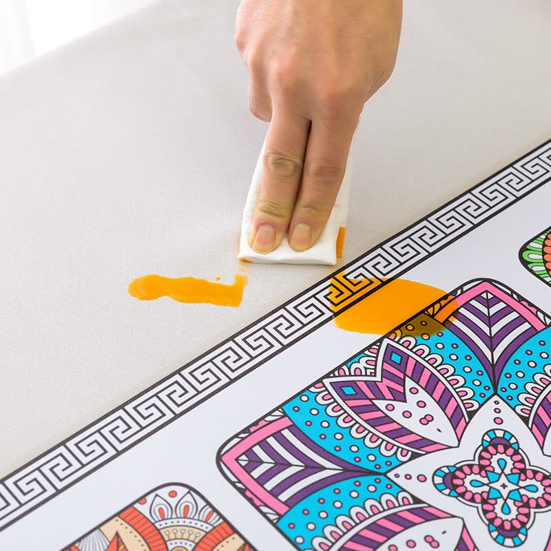 Cebapvc防水餐桌布欧美酒店桌布聚会假期晚餐厅餐遮盖布桌套防油图片