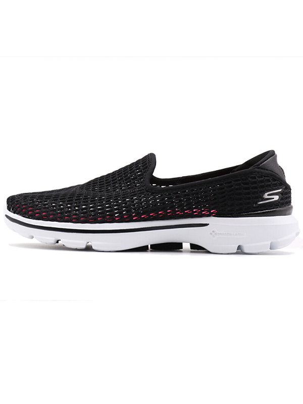 Skechers斯凯奇女鞋春款板鞋镂空面GOWalk3透气舒适休闲鞋14054