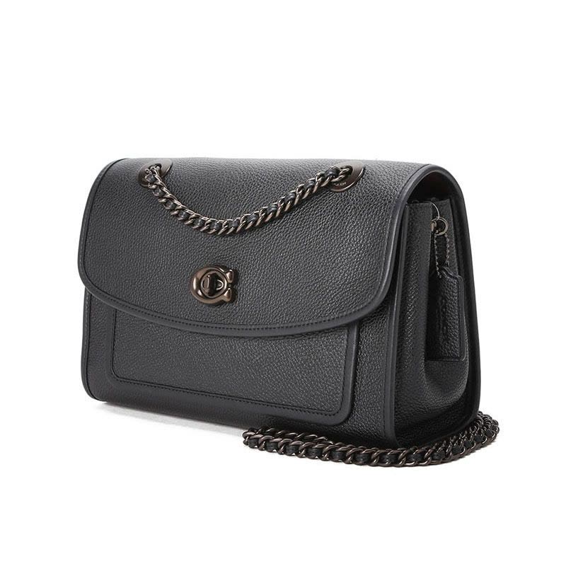 COACH 蔻驰 女士PARKER系列抛光粒面皮革手提单肩包 75575 26x18x11CM图片