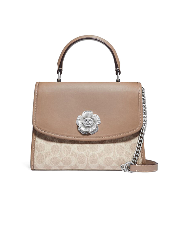 【预定】COACH/蔻驰 经典标志涂层帆布PARKER顶部手柄手袋 89121 23*18*10CM牛皮革\PVC