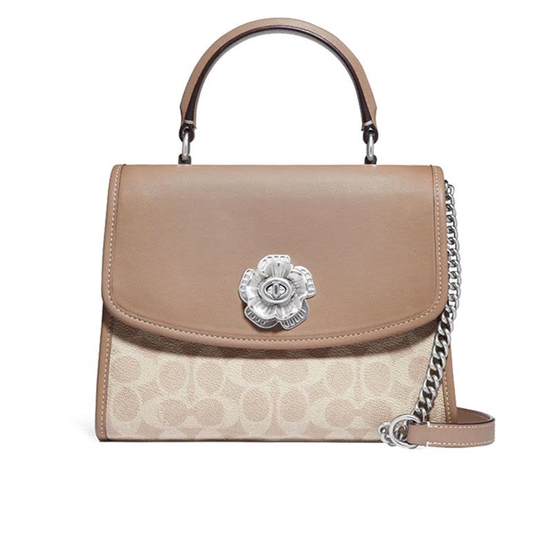 【预定】COACH/蔻驰 经典标志涂层帆布PARKER顶部手柄手袋 89121 23*18*10CM牛皮革\PVC图片