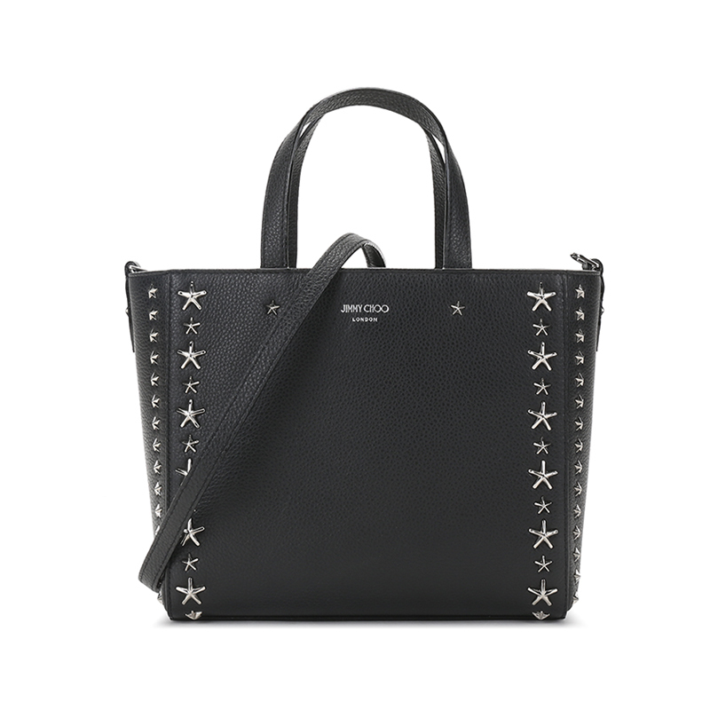 周仰杰 JIMMY CHOO 女士皮革铆钉装饰 手提单肩斜挎包PEGASI S TOTE UUF 204