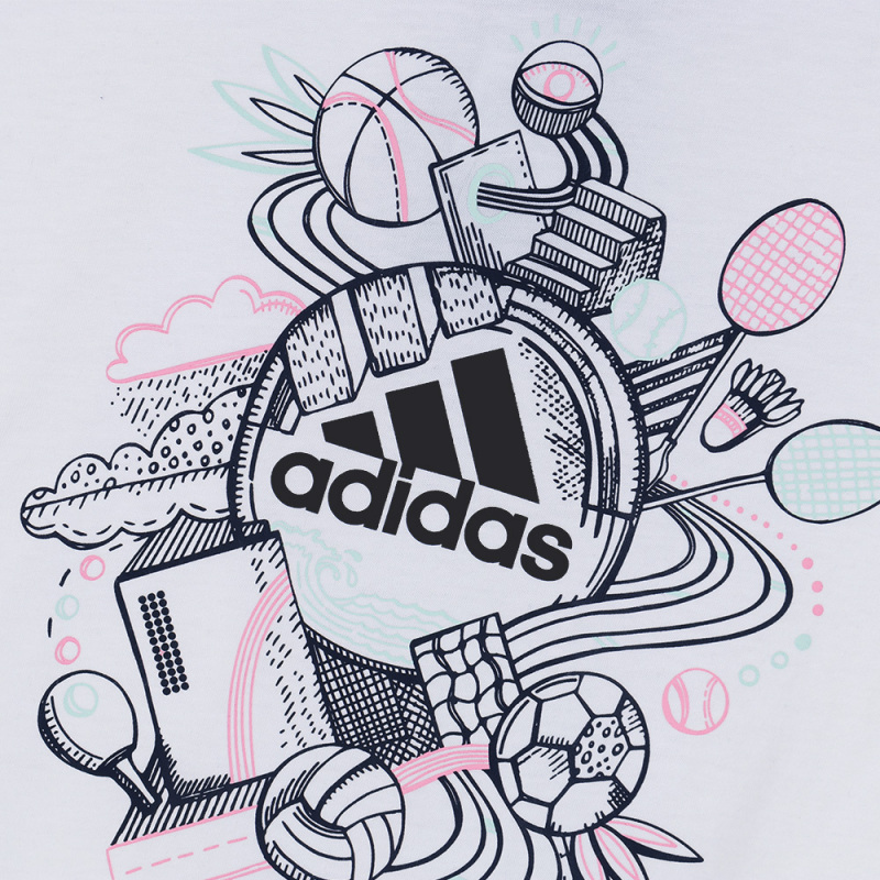 Adidas 阿迪达斯女子GFX T ILLUST短袖DY8605