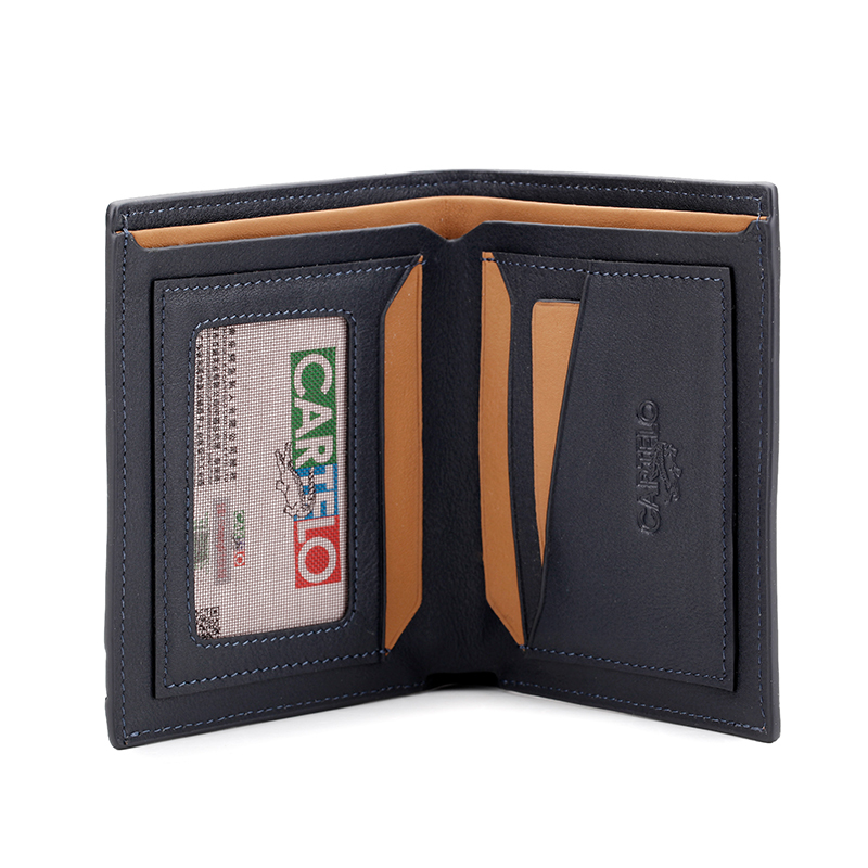 卡帝乐鳄鱼男士钱包真皮短款竖款男式头层牛皮钱夹男卡包驾驶证皮夹