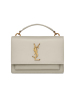 预订 SAINT LAURENT（YSL） SUNSET迷你 顶部手提 光滑皮革 链条包533026