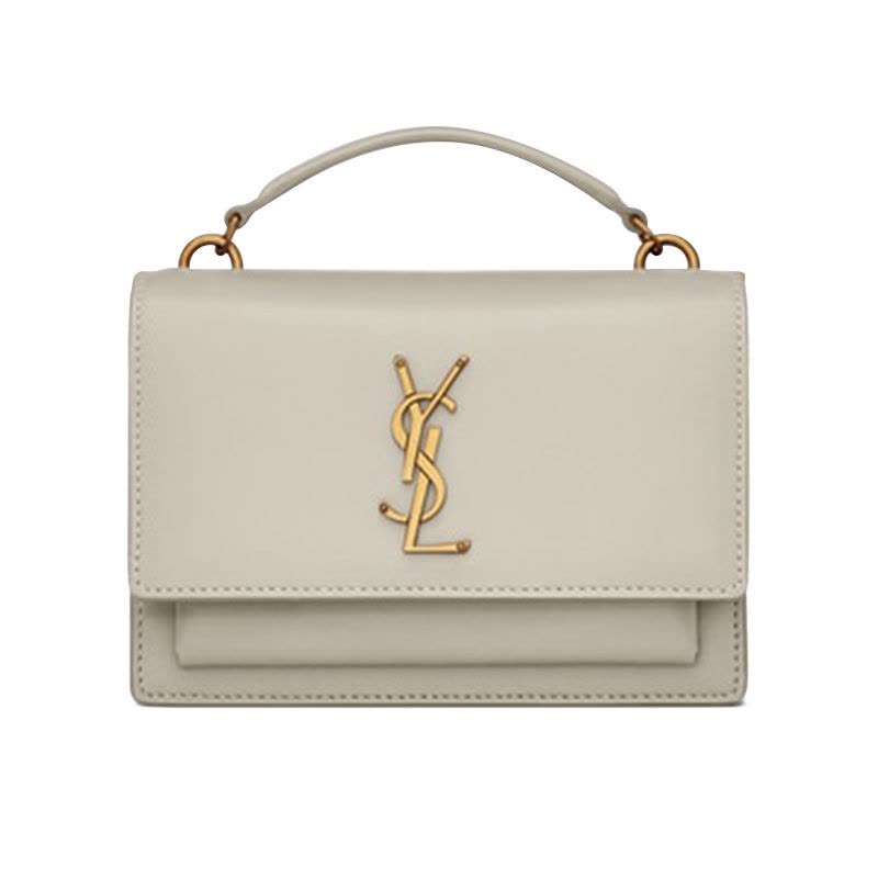 预订 SAINT LAURENT（YSL） SUNSET迷你 顶部手提 光滑皮革 链条包533026图片