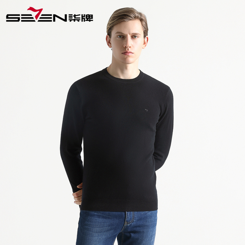 柒牌seven男士针织毛衣