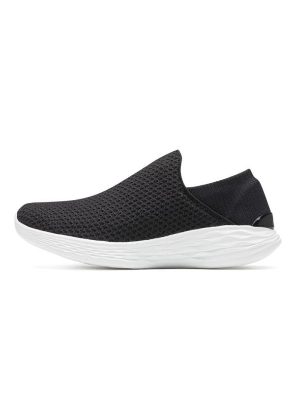 SKECHERS斯凯奇YOU系列女士轻质一脚蹬健步鞋14951/BKW