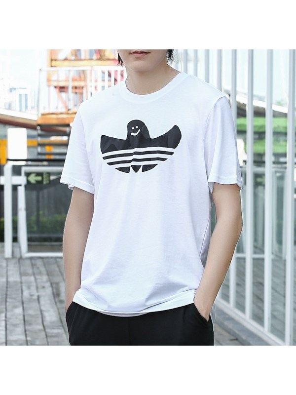 Adidas阿迪达斯三叶夏季男子休闲运动短袖T恤CF3110