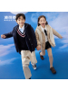 波司登2022新款童装一衣三穿两件套洋气时尚羽绒服羊羔绒马甲外套