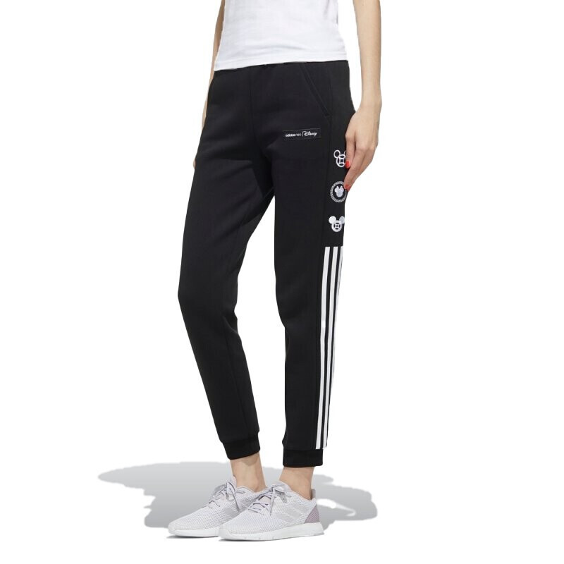阿迪达斯（ADIDAS）女款三条纹米老鼠休闲运动长裤GE7782