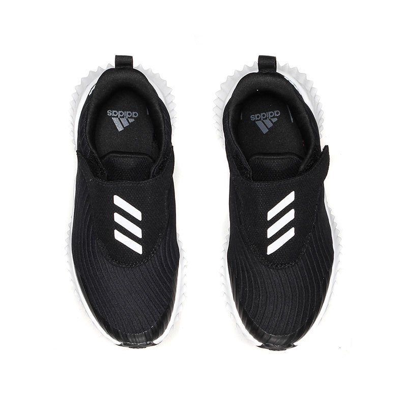 adidas阿迪达斯男儿童鞋小童休闲运动鞋AH2627 AH26271号黑色+亮白