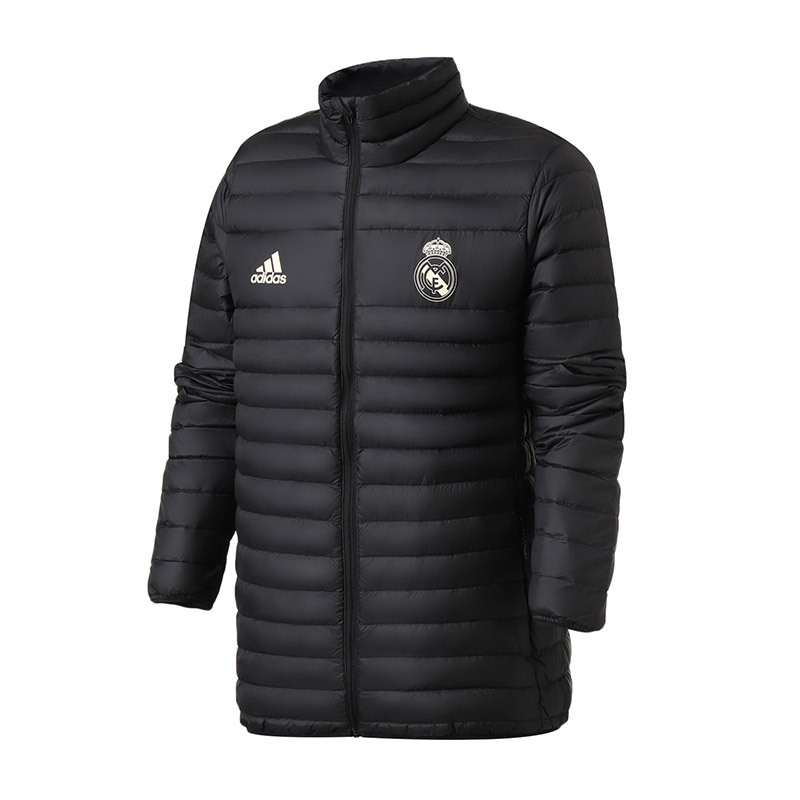 adidas男装服羽绒服皇马外套夹克保暖休闲运动服CY6110 L CY6110黑色