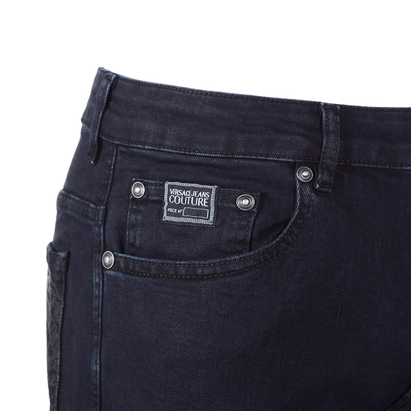 范思哲 VERSACE JEANS COUTURE 男士棉质牛仔裤长裤71GABCD1 CDW06
