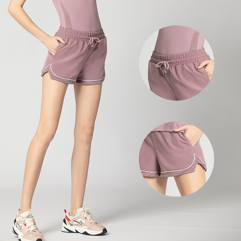 夏季网纱运动服套装女宽松裸感速干户外跑步运动套装女