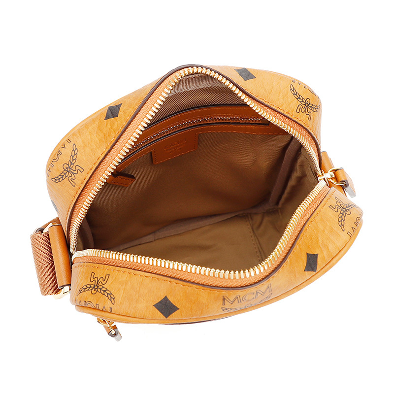 mcm奢侈品男女通用klassikvisetos干邑色人造革迷你单肩斜挎包mmraa