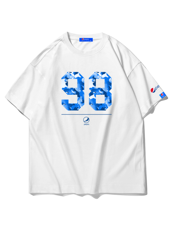 Pepsi/百事 男女同款休闲时尚潮流宽松短款T恤BST-2106