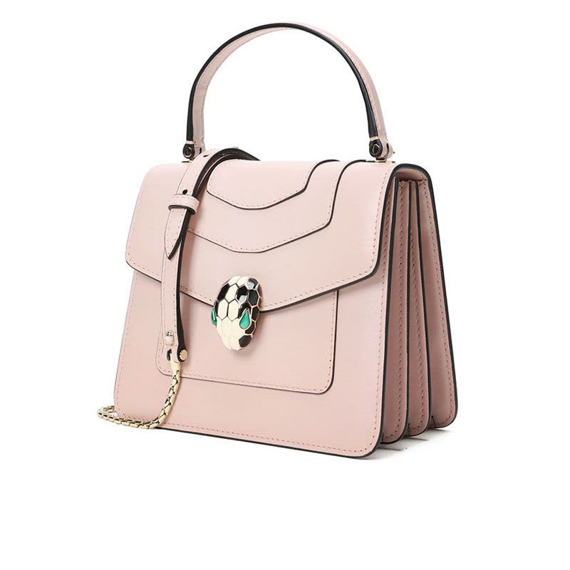 BVLGARI/宝格丽 女款单肩斜挎手提蛇头包 小号 红色图片