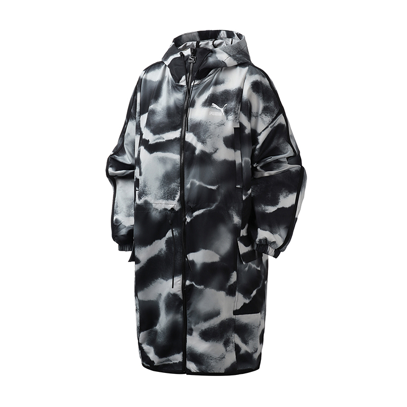 【自营】PUMA彪马女装运动服连帽休闲梭织外套夹克防风衣596844
