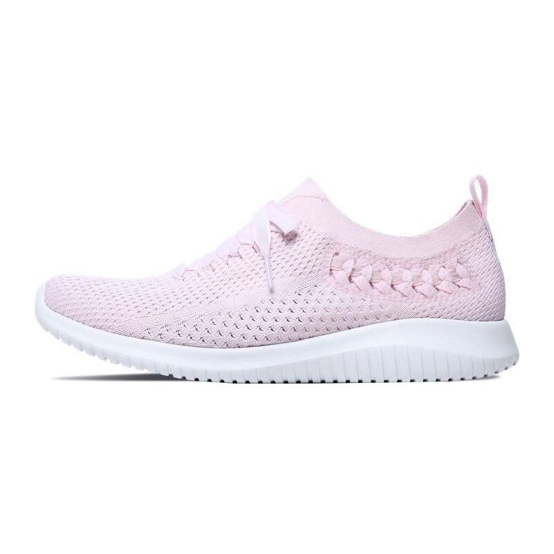 Skechers斯凯奇 女鞋一脚套休闲鞋 透气轻便编织布休闲鞋 66666144图片