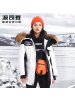 波司登女大毛领羽绒服短款新款冬鹅绒工装时尚外套