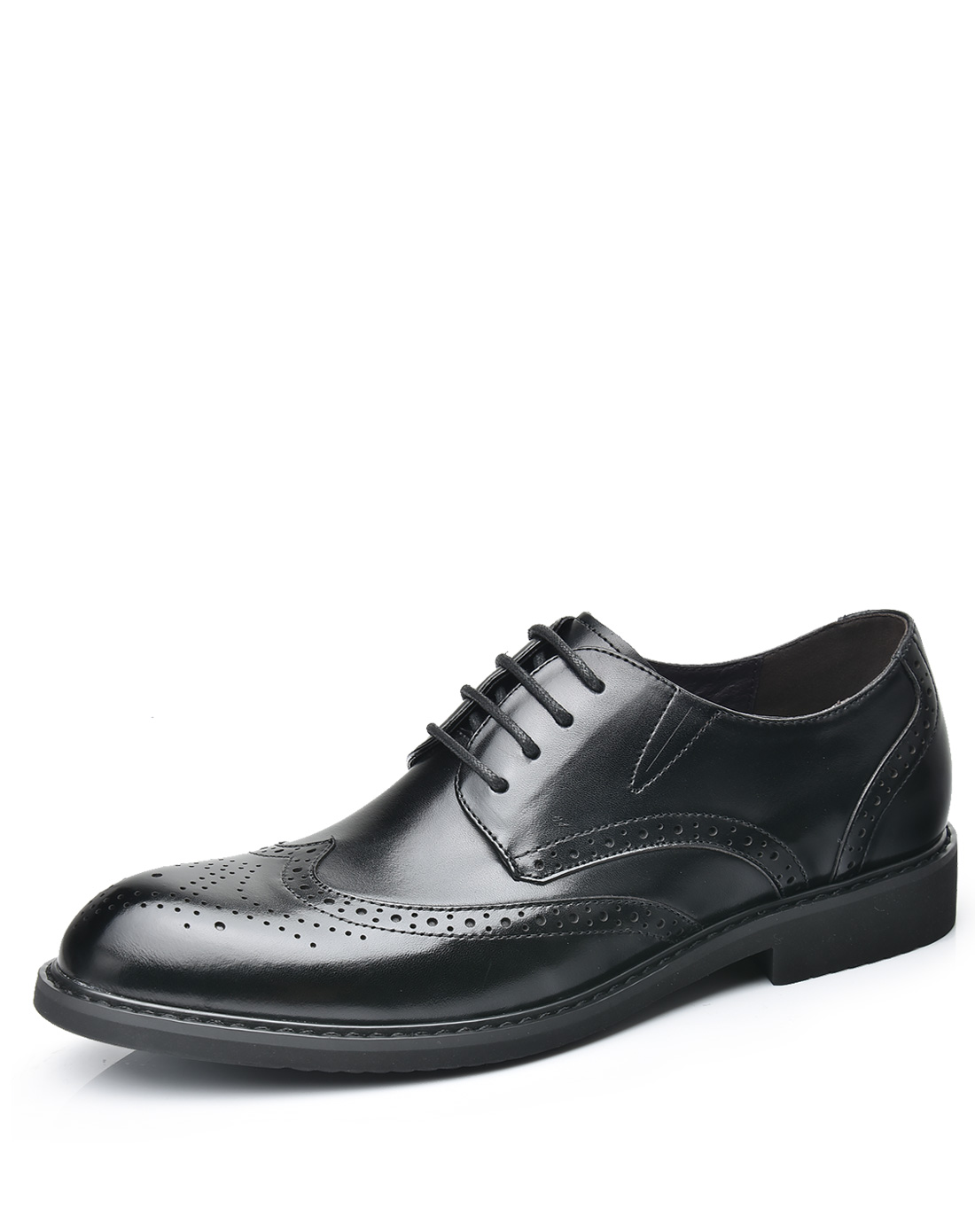 潮流商务休闲真皮牛皮革布洛克雕花男皮鞋婚鞋正装皮鞋参数