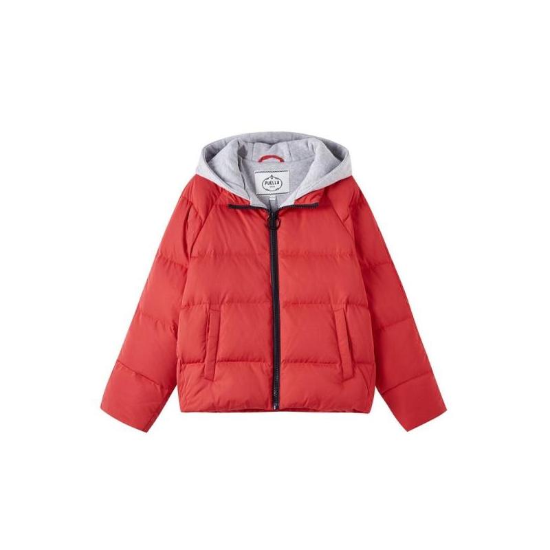 【专柜同款】冬季短款加厚保暖字母潮流连帽外套女羽绒服20012303