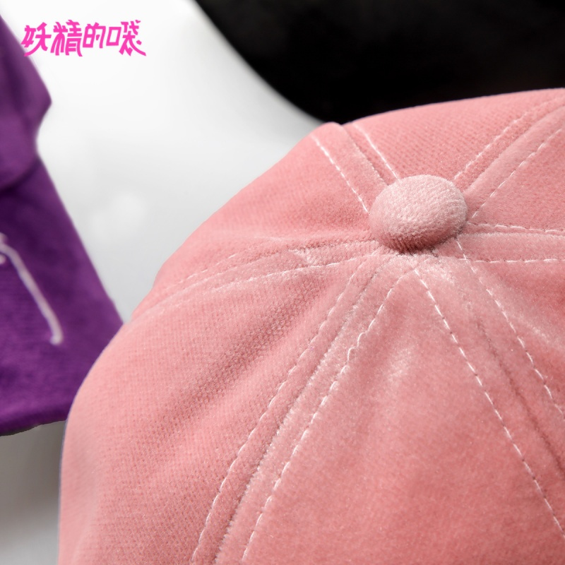 韩版百搭女士休闲鸭舌帽秋装ins秋冬甜美可爱帽子女P_1