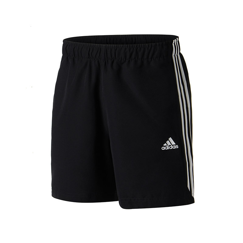 Adidas/阿迪达斯 男裤休闲运动透气跑步训练短裤男士系带运动中裤／短裤