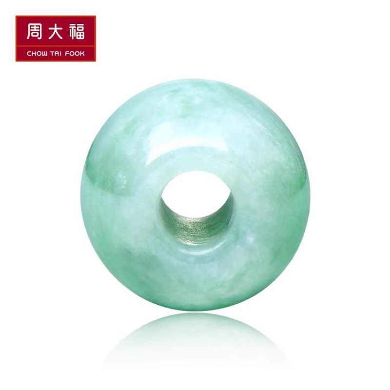 周大福珠宝首饰转运珠路路通翡翠玉坠K62253