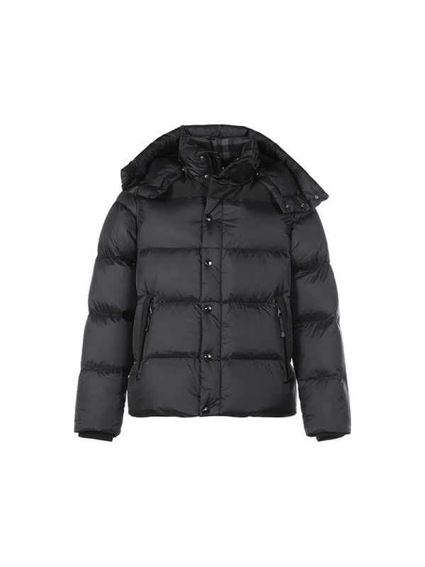 博柏利/巴宝莉 BURBERRY 男士锦纶鹅绒可拆式衣袖连帽羽绒服外套马甲 80438441