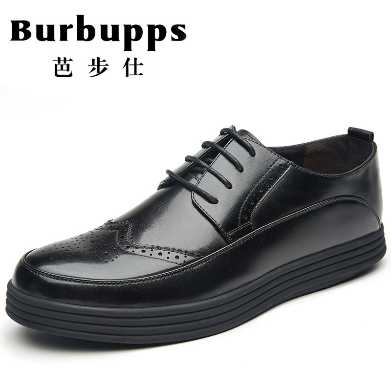 法国芭步仕Burbupps 2019春尚新商务时尚潮流真皮男士休闲皮鞋