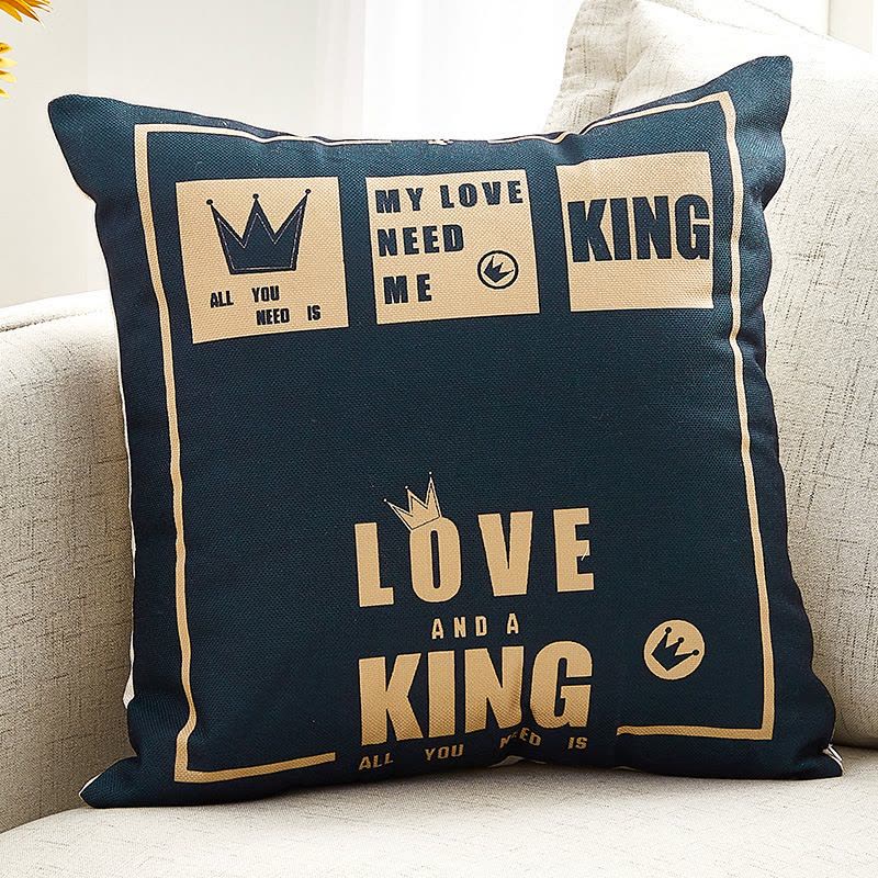 Ceba加厚亚麻布艺抱枕客厅大号靠垫沙发办公室床头靠枕腰枕简约靠背套图片