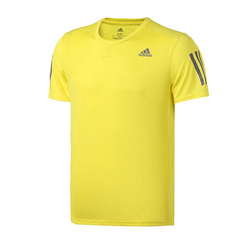 adidas阿迪达斯男子短袖T恤跑步训练运动服CY5748 L CY5748黄