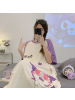 睡裙夏季女棉质短袖可爱卡通网红睡衣女夏天宽松女士春夏款家居服