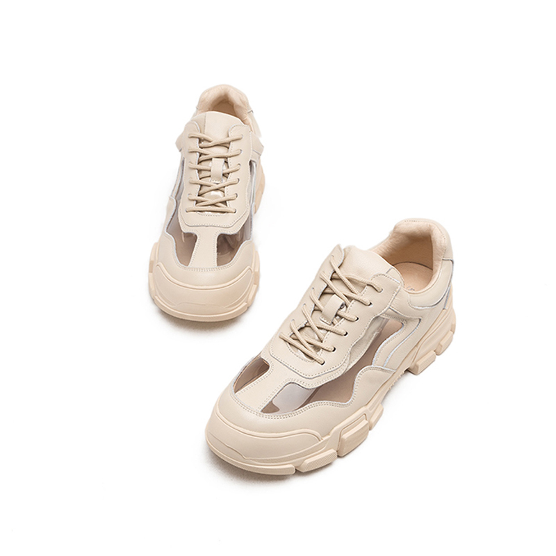 星期六(ST&SAT)春秋新品深口中跟亮片老爹鞋单鞋女SS93112220