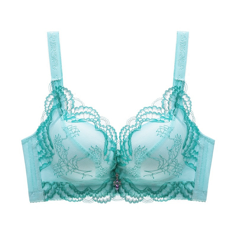 迪奥 女士内衣聚拢性感蕾丝无钢圈柔软舒适文胸女款时尚上托女士胸罩