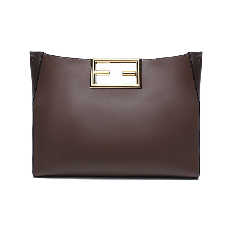 芬迪 FENDI 女士FENDI WAY系列牛皮双F手柄手提包大号 8BH392 AAIW