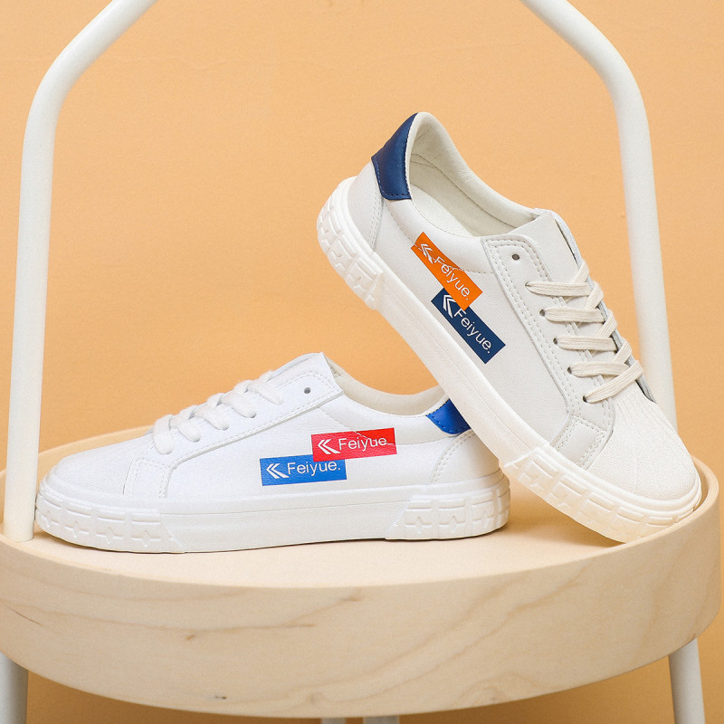 飞跃(FEIYUE)新款男女低帮贝壳头板鞋时尚百搭休闲运动鞋情侣款